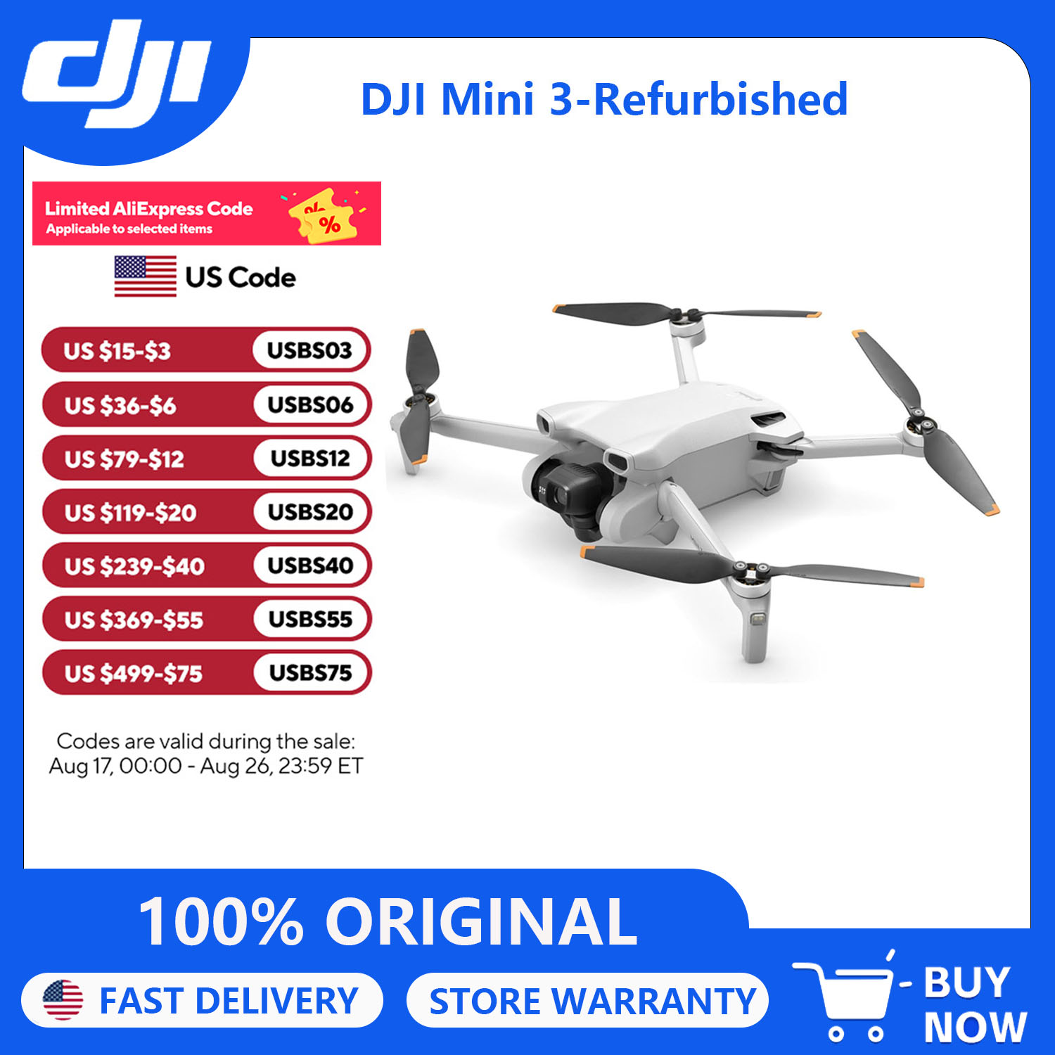 Drone Gimbal 3 Axis - Reconditionnement des drones DJI Mini 3