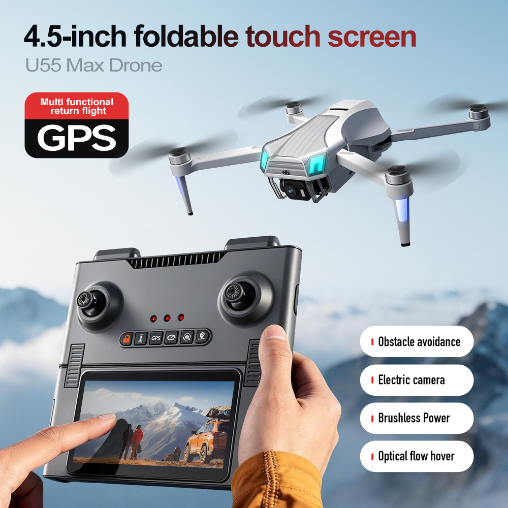 Drone U55Max 5G avec GPS et fl - Drone Gimbal Mount avis et prix