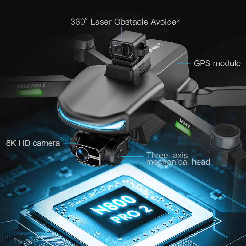 Drone GPS N800 PRO 2 Professio - Drone Gimbal 3 Axis avis et prix
